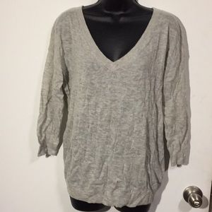 Banana Republic lightweight light gray sweater